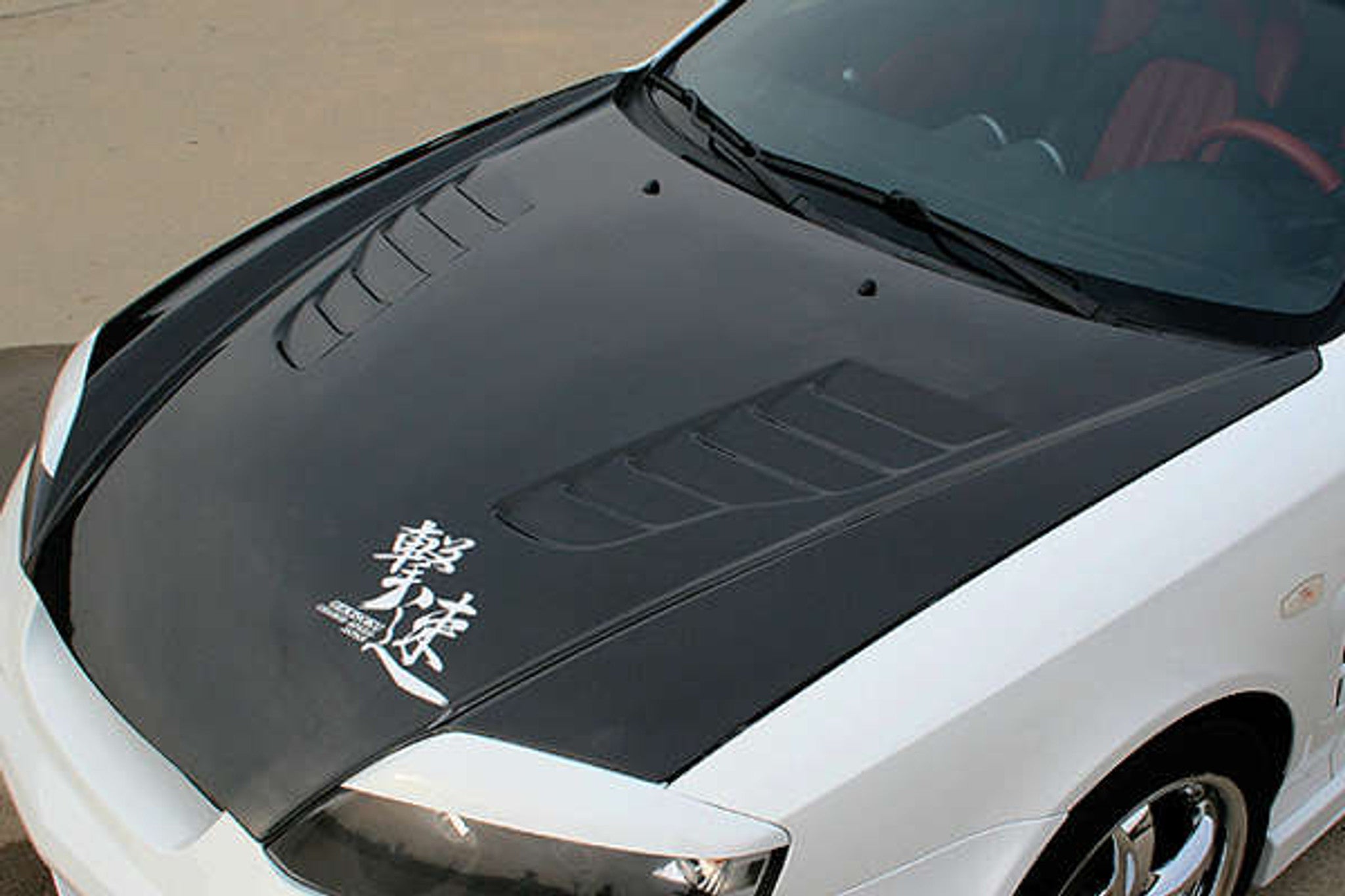Charge Speed 2003-2006 Hyundai Tiburon GK Coupe Vented Hood Carbon