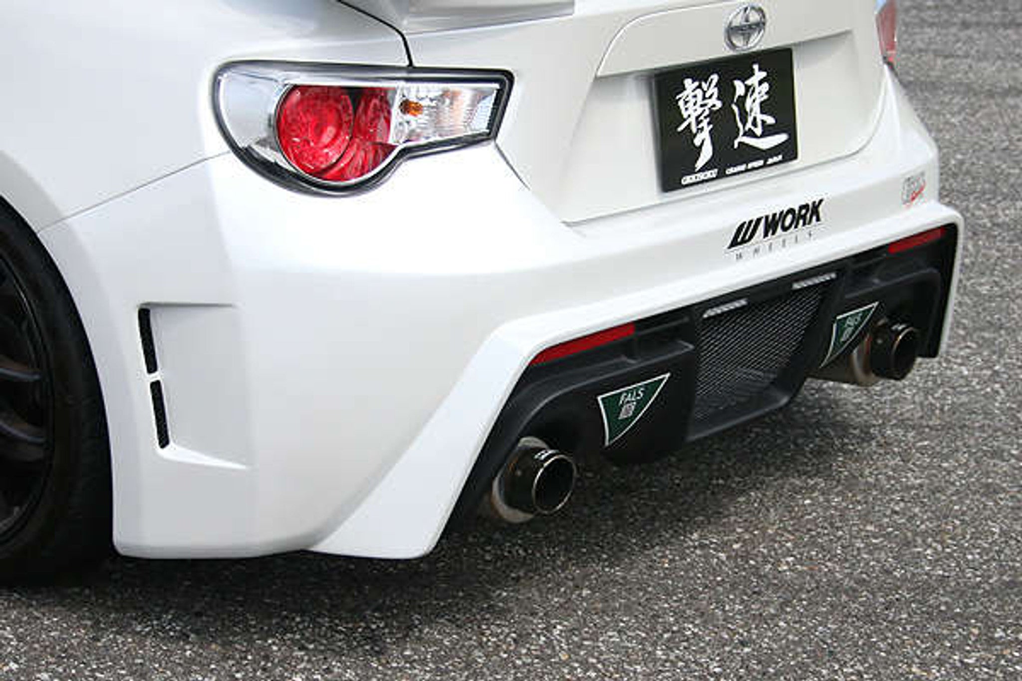 Charge Speed 2013-2020 Subaru BR-Z ZC-6/ 2017-2020 Toyota 86 ZN-6 Type 2 Rear Bumper with LED BACKUP LAMP and REAR REFLECTOR