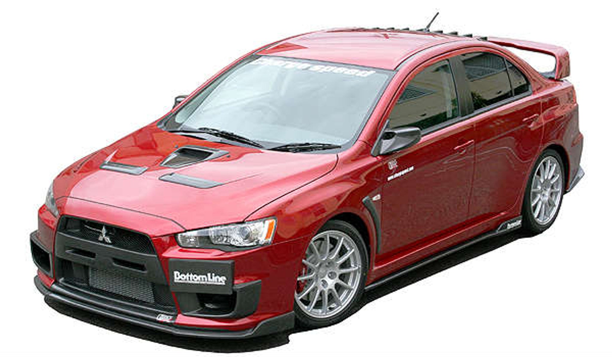Charge Speed 2008-2010 Mitsubishi Lancer Evo X Bottom Line Type 2 FRP Full Lip Kit