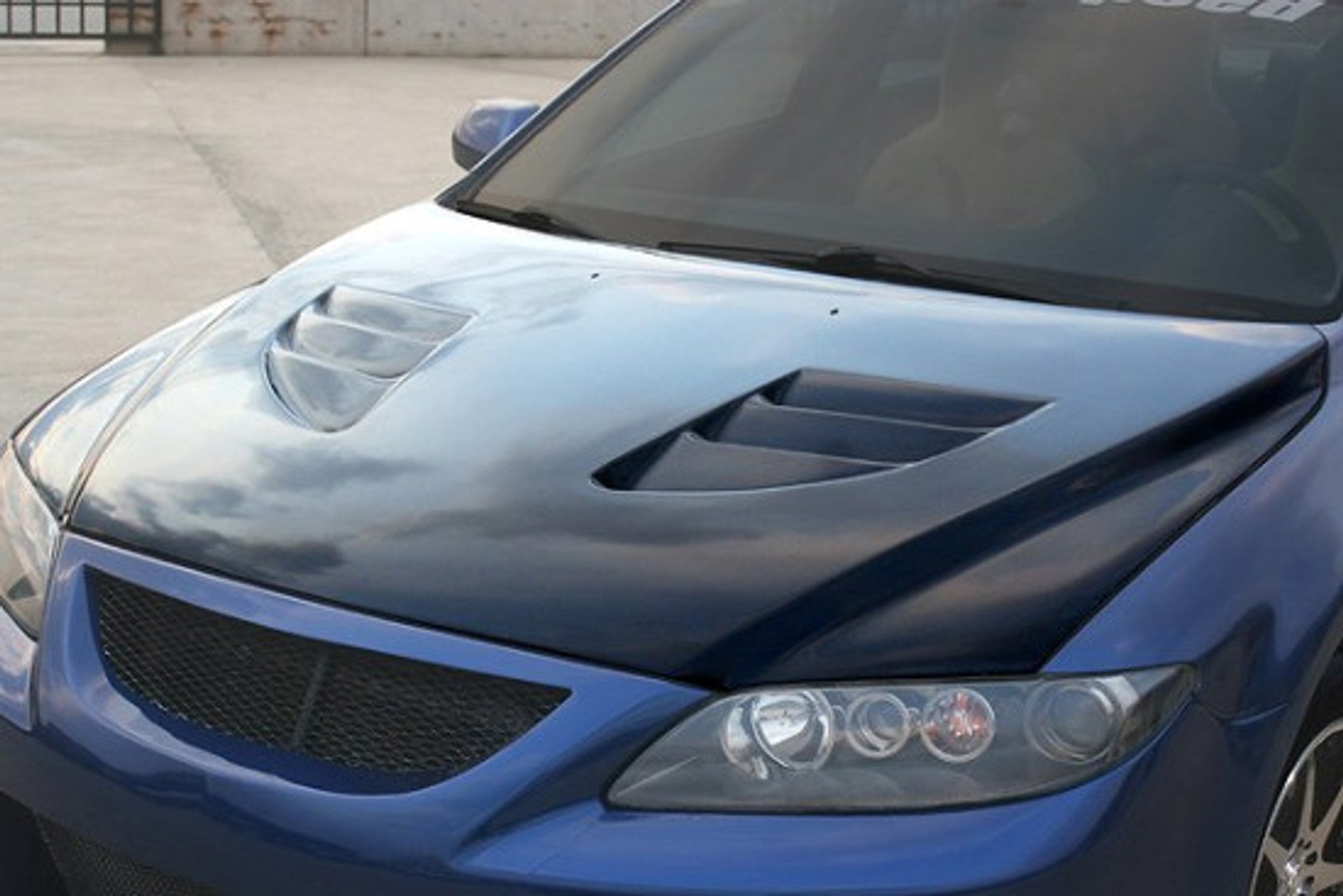 Charge Speed 2003-2008 Mazda 6 Vented Hood FRP