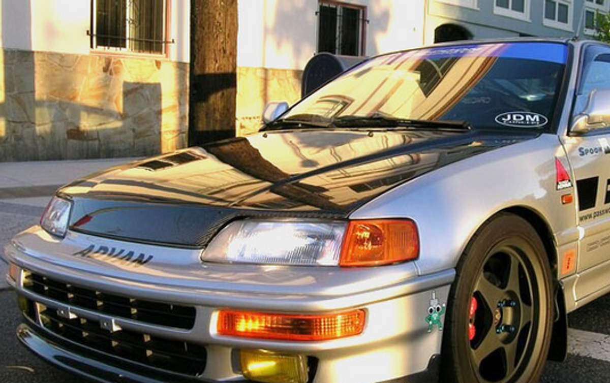 AC311HCSIR - Advan JDM SIR Design 1988-1991 Honda Civic/ CRX SI-R Carbon Fiber Hood