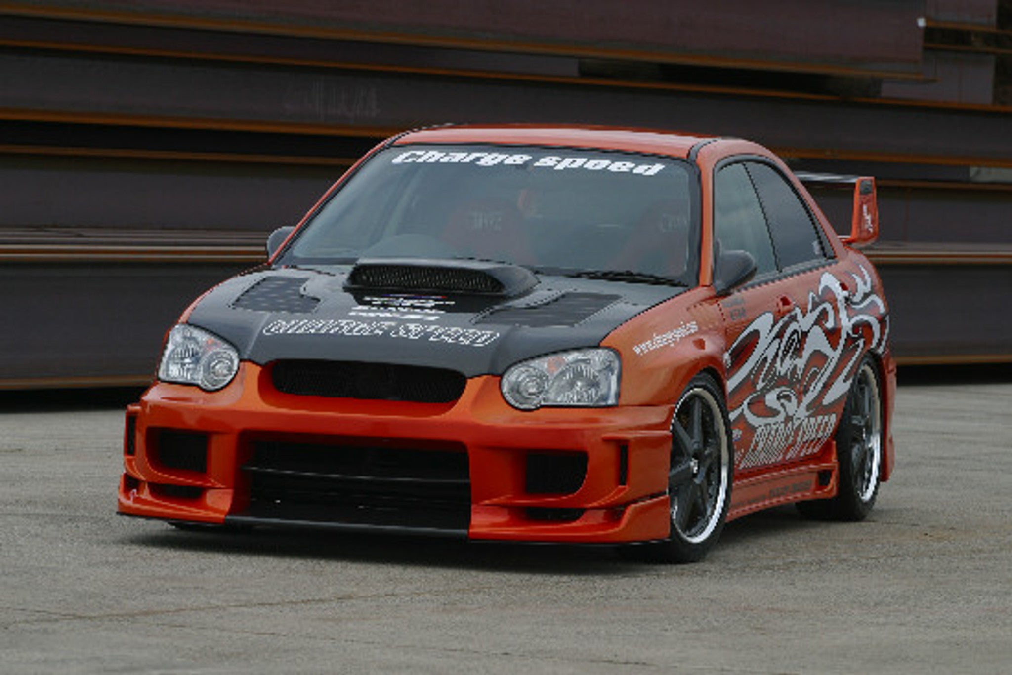 Charge Speed 2004 Subaru Impreza GD-B Peanut Eye Type-2 Full Kit With Straight Carbon Center