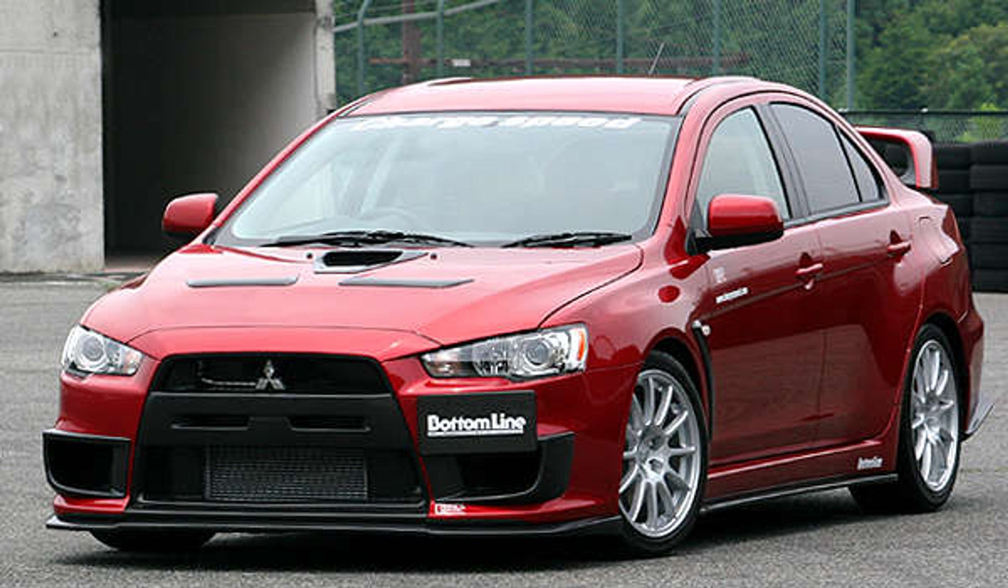Charge Speed 2008-2017 Mitsubishi Lancer Evo X Bottom Line Type-1 Front Lip FRP