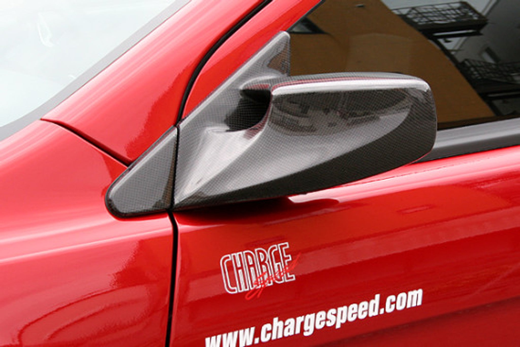 Charge Speed 2008-2017 Mitsubishi Lancer/ Lancer EX/ Ralliart/ Evo X Aero Mirror Carbon