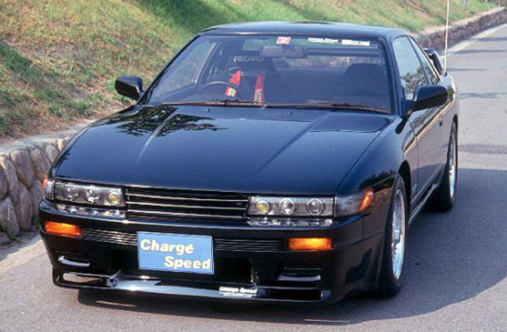 Charge Speed 1989-1994 Nissan 240SX Silvia Non Flip Light OEM Carbon Hood