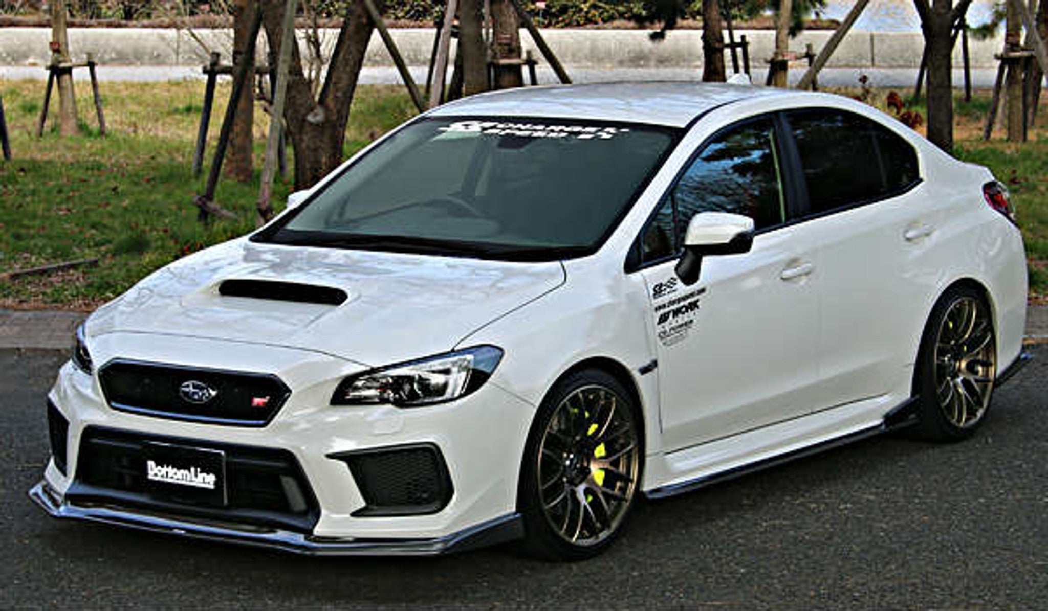 Charge Speed 2018-2021 Subaru WRX STi 4 Doors Sedan VA-D BottomLine FRP Lip Kit With Type 2 Side Skirts for STi