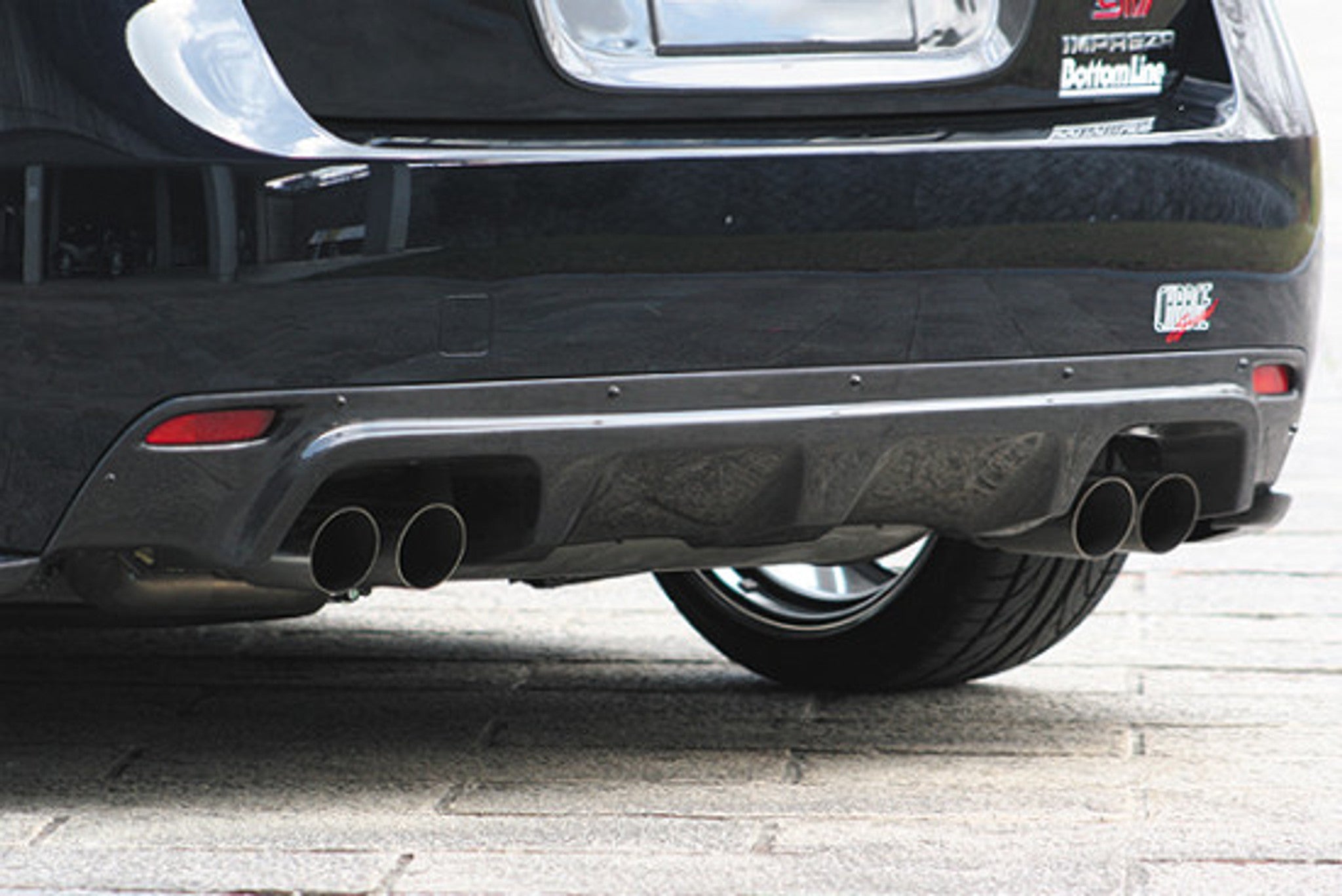 Charge Speed 2008-2014 Subaru WRX STi GR-B Carbon Under Diffuser For OEM STi Rear Bumper