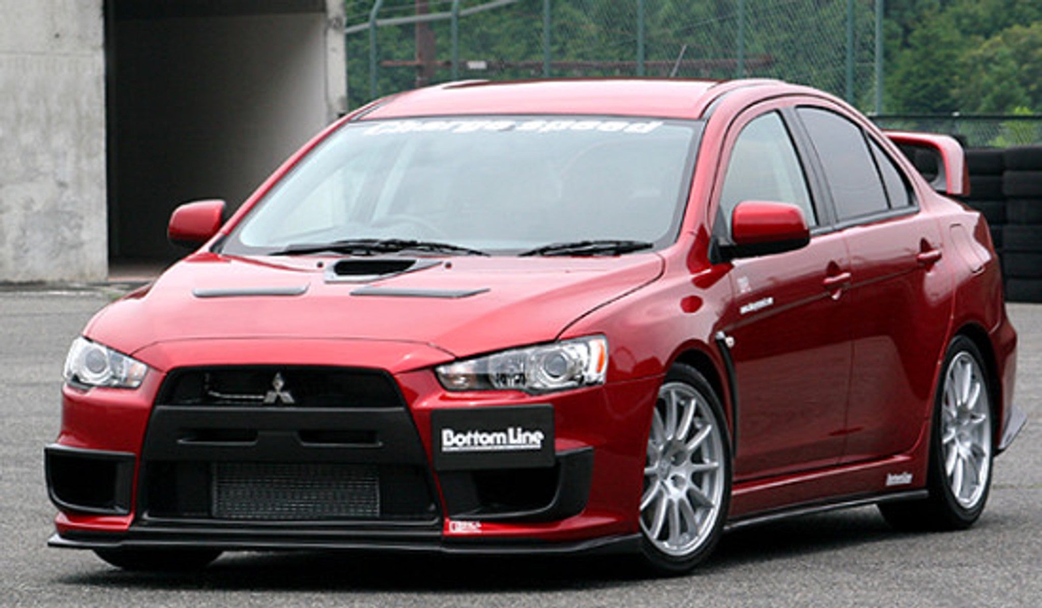 Charge Speed 2008-2010 Mitsubishi Lancer Evo X Bottom Line Carbon Full Lip Kit