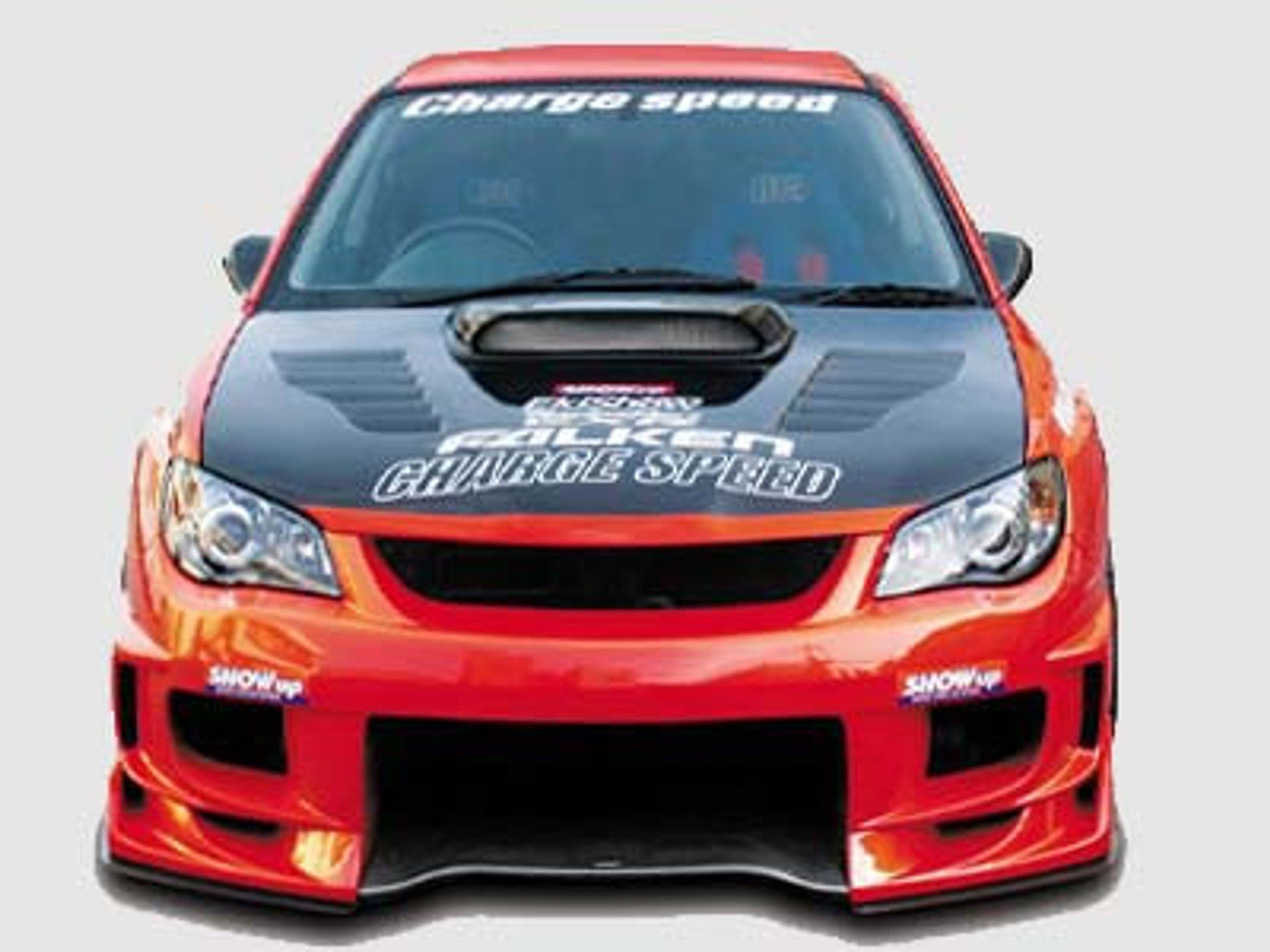 Charge Speed 2006-2007 Subaru Impreza GD-F HawkEye Type-2 Front Bumper With 3-D Carbon Center
