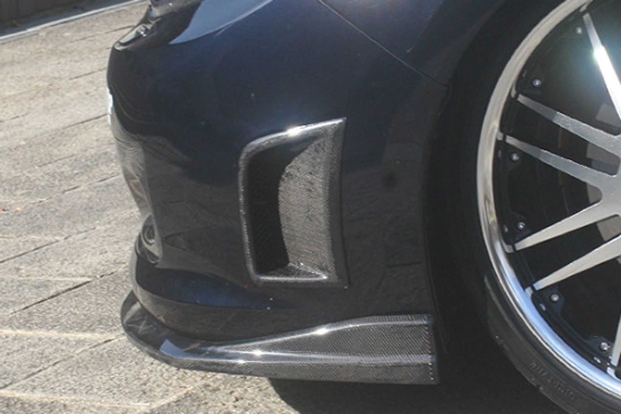 Charge Speed 2008-2014 Subaru WRX STi GR-B Hatchback Side Duct For STi Front Bumper Carbon