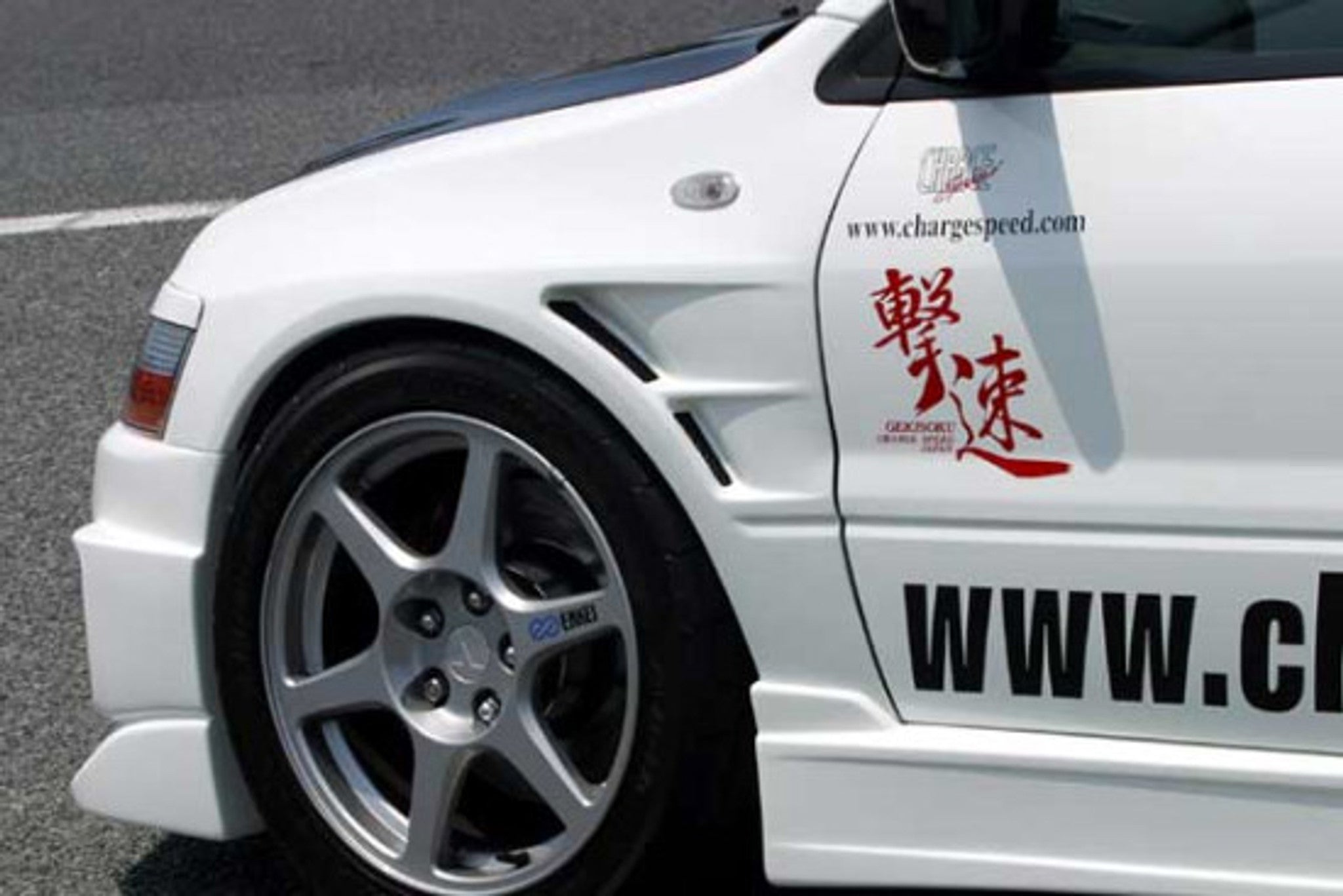 Charge Speed 2002-2007 Mitsubishi Lancer Evo VII, VIII & IX 20MM Wide Body D-1 Front Fenders