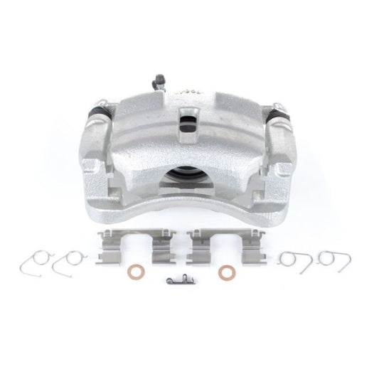 PowerStop front right OE brake caliper with bracket for Nissan Rogue 2014-2018, showing the caliper assembly and mounting parts.