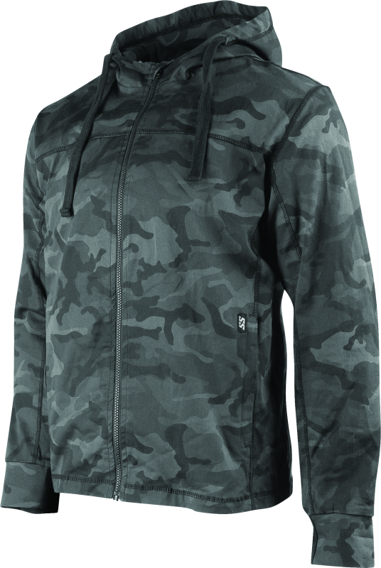 Speed and Strength Go for Broke Armored Camouflage Hoodie, 2XL, men's sweatshirt with camouflage design and armored details.