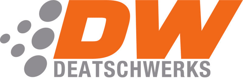 Set of six DeatschWerks Bosch EV14 48mm 72lb/hr fuel injectors for 6-cylinder engines, shown in a close-up image.