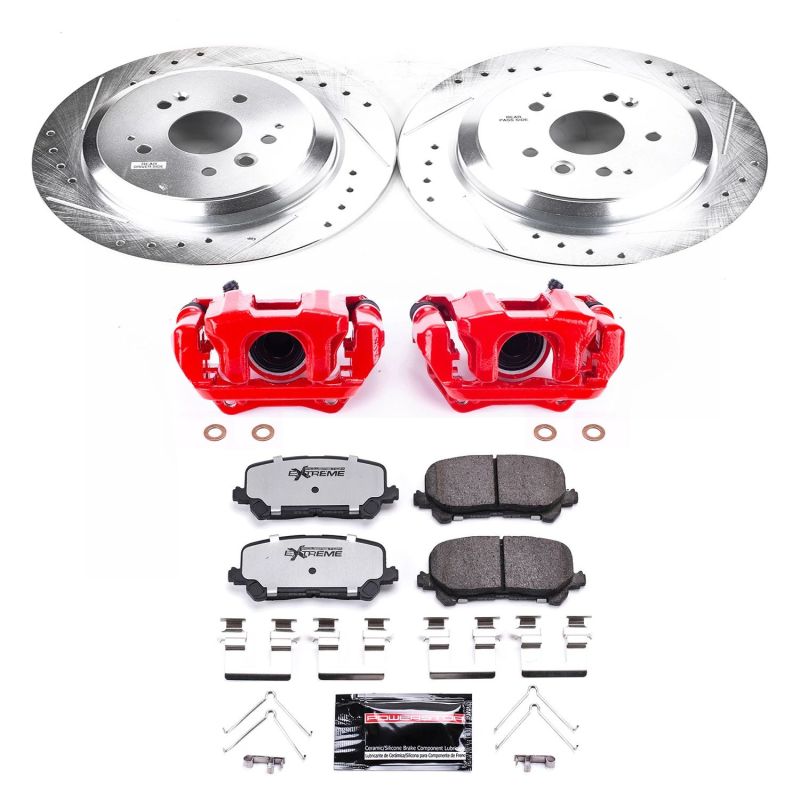 PowerStop rear Z36 brake kit for Acura MDX 2014-2016, including performance brake calipers and components for trucks and towing.
