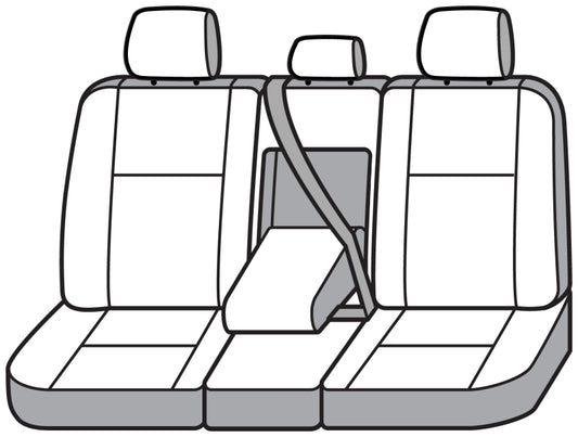 Covercraft black leatherette 2nd row seat covers for Ford Explorer, custom-fit, precision fit, designed for vehicle interior protection.