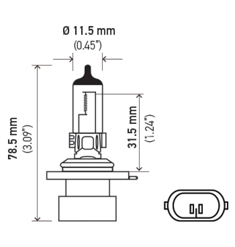 Hella 9006XS 12V 55W Xen Pure Yellow car headlight bulbs, pair, with yellow-tinted design for enhanced visibility.