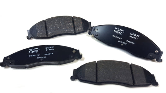 Baer Brakes performance claw brake pads for 2005-2008 Cadillac STS, close-up of the high-performance brake pad design