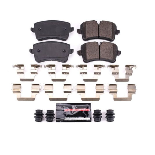 PowerStop 12-18 Audi A6 Z23 Evolution Sport rear brake pads with hardware, performance brake components for enhanced stopping power.