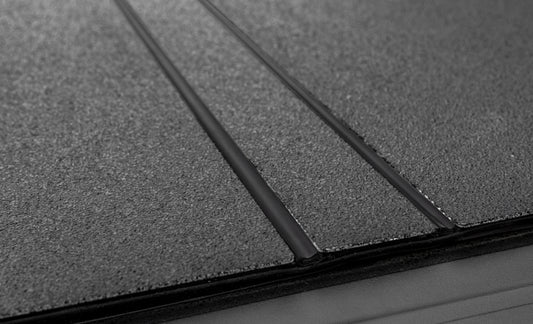 Access 2019+ Ram 1500 hard fold tonneau cover with tri-fold design, made of urethane FRP, for 5ft 7in truck bed, no multi tailgate.