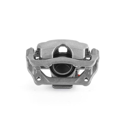 PowerStop front left OE brake caliper with bracket for Mini Cooper 2007-2016, showing detailed view of caliper assembly.