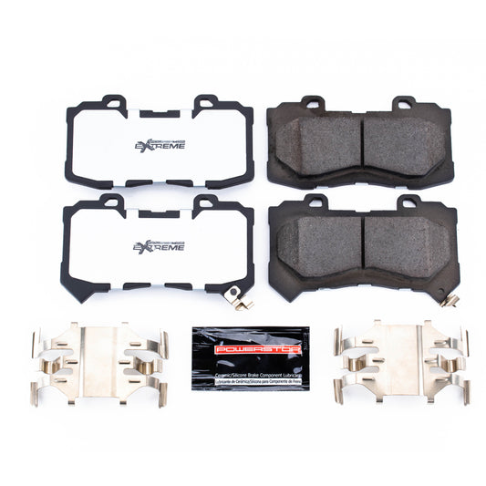PowerStop Z36 performance front brake pads with hardware for Chevrolet Colorado 2015-2019 truck and tow applications.