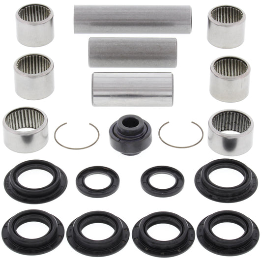 All Balls Racing Honda CR125R linkage bearing kit with bushings for 1989-1990 motorcycle suspension components.