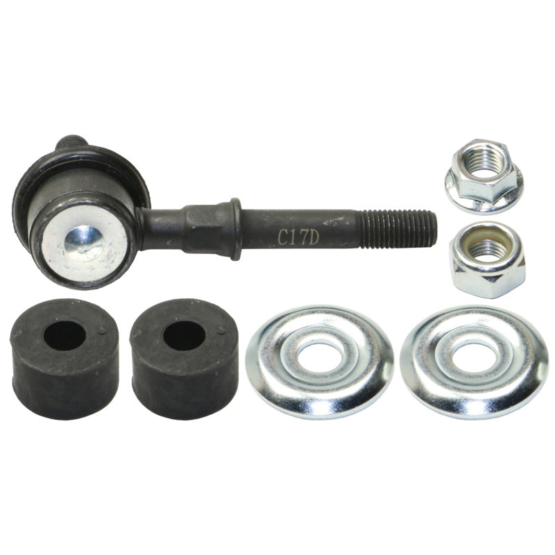 Moog Suzuki Grand Vitara front sway bar endlinks, durable sway bar link kit with metal bushings and mounting hardware.