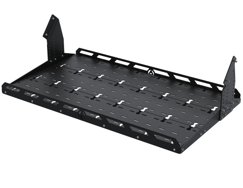 Artec Industries GearUp Rear Cargo System hardware for 2018+ vehicles, single piece design, black metal construction.