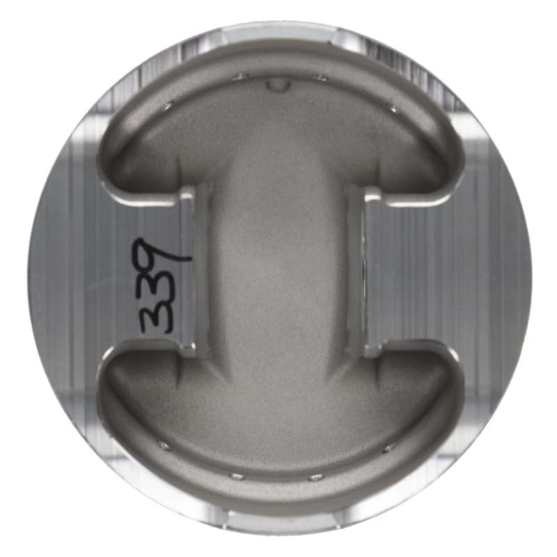 Wiseco neon-colored forged piston set for 4-cylinder turbo engines, featuring 8.8:1 compression ratio and 1.236x88mm size
