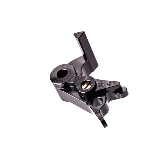 Black Vortex Racing H-L201 F25 brake lever for motorcycle, showing close-up of the short, ergonomic lever design.