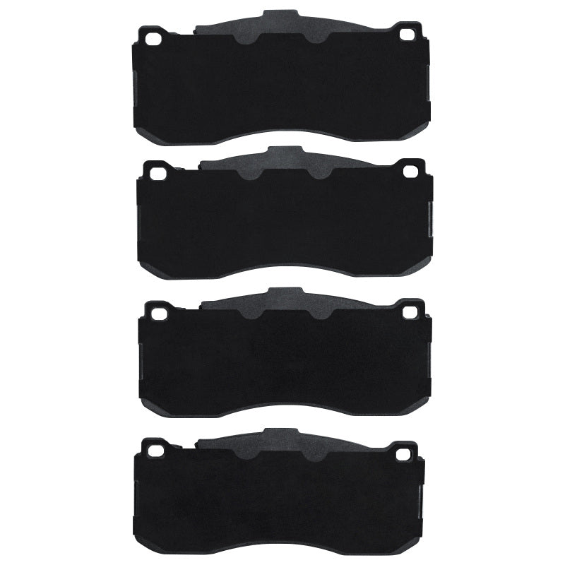 R1 Concepts OE front semi-metal brake pads for 2006-2013 Mini Countryman, showing brake pad set with metal backing and friction material