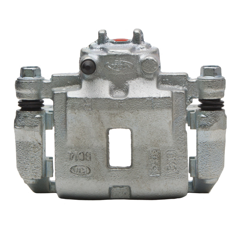 Silver zinc coated DFC OE front brake caliper for Kia Rio 2003-2005, designed for reliable stopping power and durability.