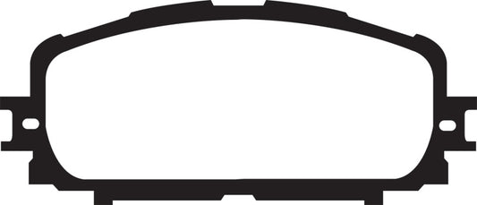 EBC 12+ Greenstuff front brake pads for Toyota Yaris 1.5, high-performance brake pads with green friction material.