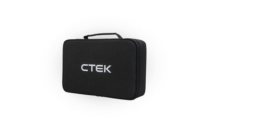 CTEK CS FREE storage carry case for battery chargers, durable black case with handle for easy transportation and protection.