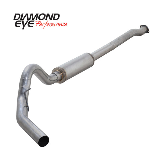 Diamond Eye Performance 4-inch catback exhaust for Ford F150 EcoBoost 3.5L, featuring stainless steel construction and dual exit tips.