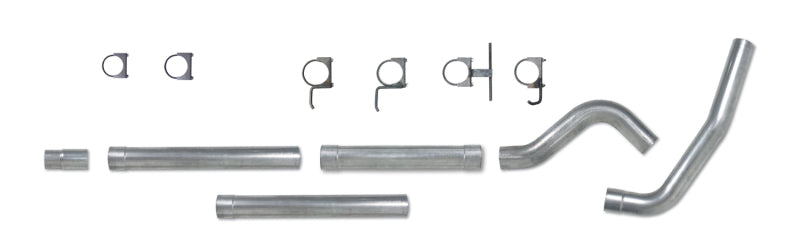 Diamond Eye Performance 4-inch catback exhaust for 94-97 Ford F250/F350 Powerstroke 7.3L diesel truck, featuring stainless steel construction.