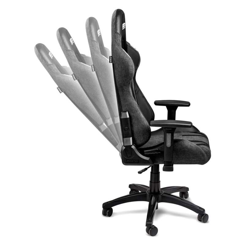 Sparco Torino black and blue racing gaming chair with ergonomic race seat design and adjustable features.