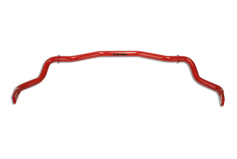 Roush Ford Mustang 2015+ sway bar kit with black sway bars and mounting hardware for improved handling and stability.