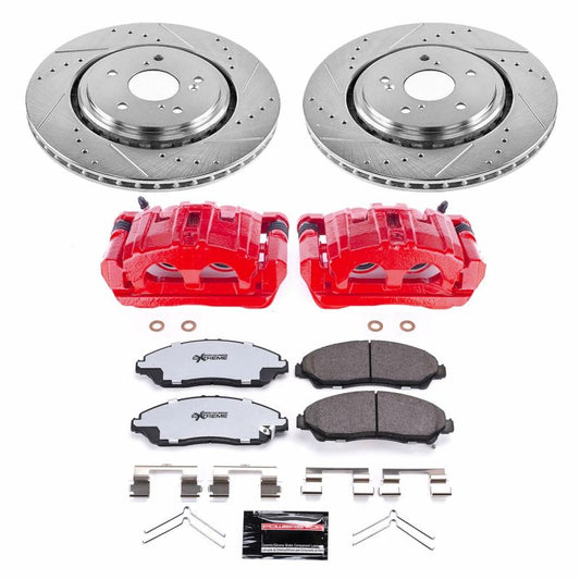 PowerStop front Z36 truck and tow brake calipers for 2014-2016 Acura MDX, performance brake calipers with caliper hardware included