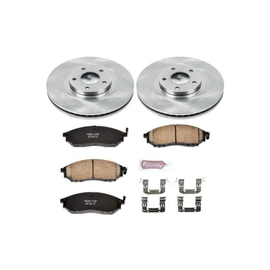 PowerStop OE front brake kit for 2011-2014 Nissan Murano, includes brake rotors and pads for optimal stopping power.