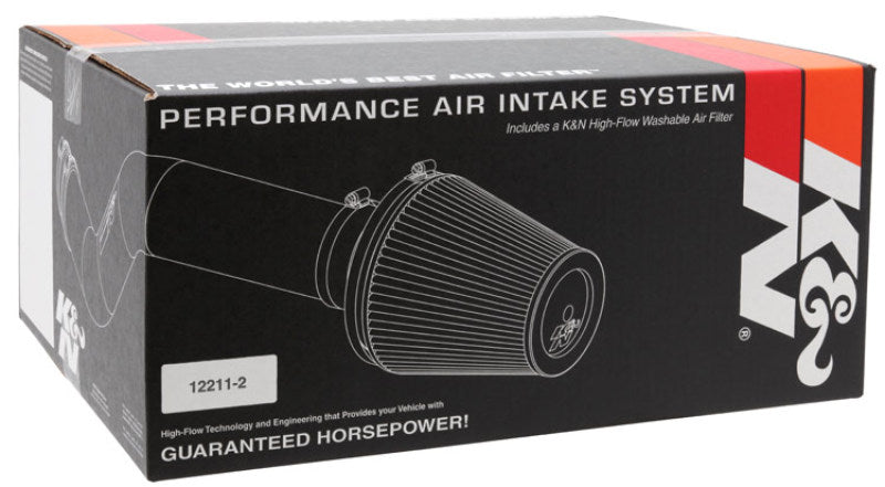 K&N Toyota Tundra V8-4.7L/5.7L cold air intake system with K&N filter and aluminum tubing for enhanced engine airflow.