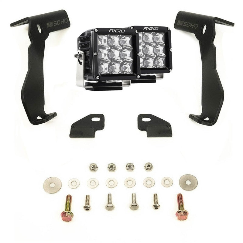 Rigid Industries D-XL light bar kit for 2018-2024 Ford Expedition, featuring high-performance LED light bars for off-road visibility.