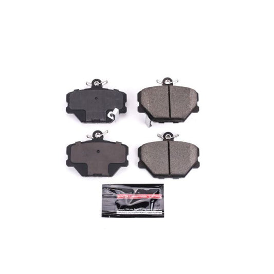 PowerStop Z23 Evolution Sport brake pads with hardware for front of Smart Fortwo, high-performance brake replacement.
