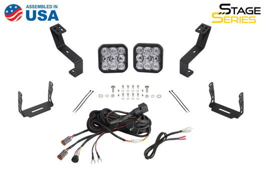 Diode Dynamics SS5 bumper bracket kit for 2019-present Ram trucks, includes light mounts for off-road or bumper lighting.