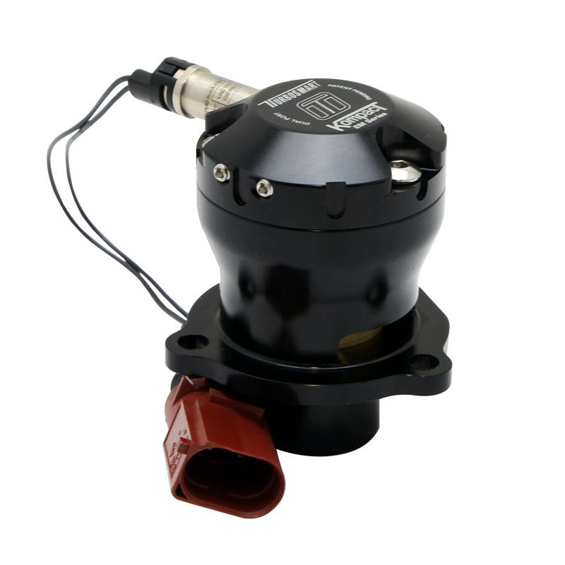 Turbosmart Kompact EM Dual Port blow off valve installed on a Volkswagen GTI MK7 Golf R for forced induction system.