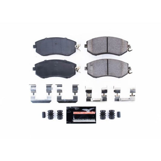 PowerStop Z23 Evolution Sport brake pads for 2013-2016 Scion FR-S front performance brake system with hardware.