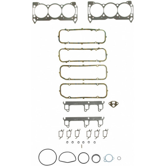 Fel-Pro Oldsmobile Cutlass Supreme HS 8723 PT-4 PermaTorque engine cylinder head gasket set, showing multiple gaskets and sealing surfaces.