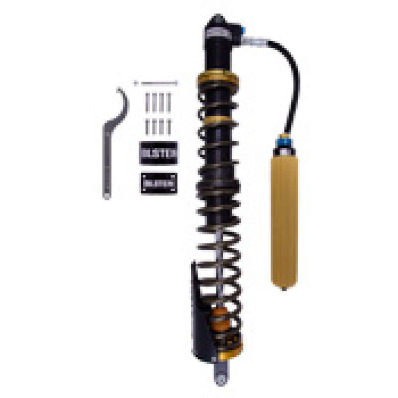 Bilstein coilover shock and coil spring assembly for Can-Am Maverick X3 Max RS Turbo, black Hawk Powersports model, off-road vehicle upgrade