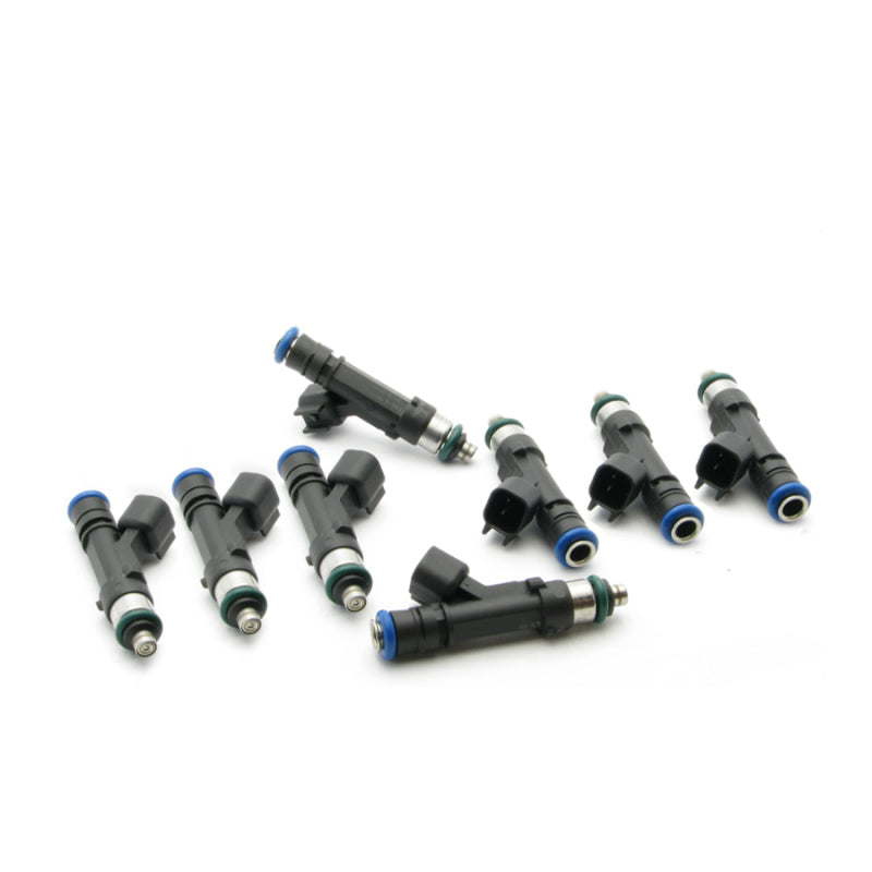 DeatschWerks 60lb fuel injector set for 99-10 Mustang and 10-13 SVT Raptor, top feed 8-cylinder performance injectors